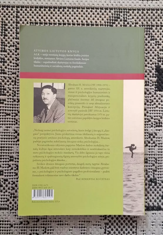 Motyvacija ir asmenybė - Abraham H. Maslow, knyga 3