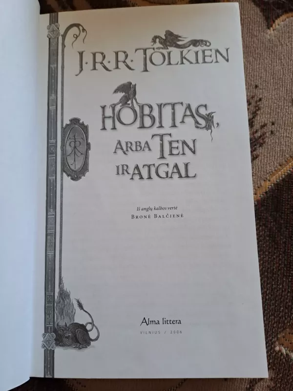Hobitas, arba ten ir atgal - J. R. R. Tolkien, knyga 3