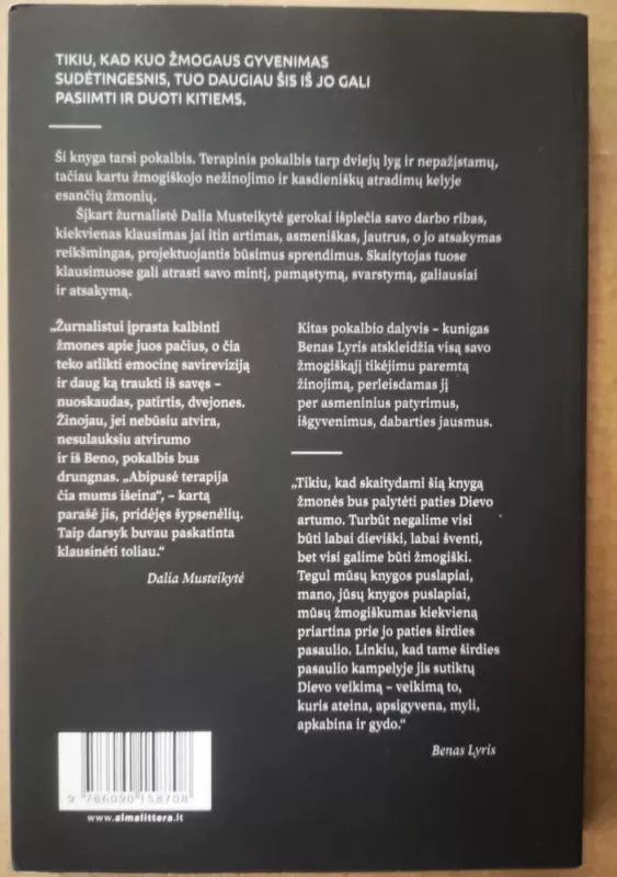 Išgydytos mintys. Gyvenimo prasmės terapija - Benas Lyris, knyga 3