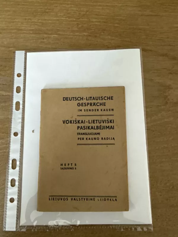 Vokiškai - Lietuviški pasikalbėjimai transliuojami per Kauno radiją 5 sąsiuvinis - Autorių kolektyvas (įvairūs), knyga 2