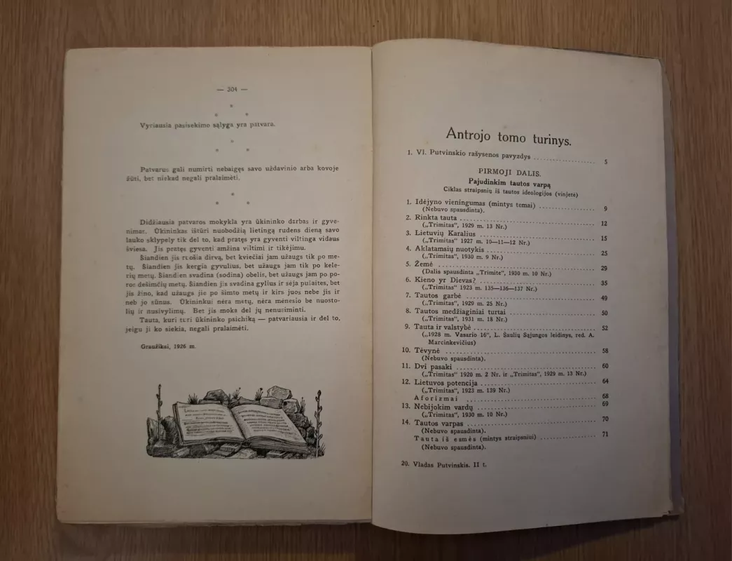 Gyvenimas ir parinktieji raštai (II tomas) - Vladas Putvinskis-Putvys, knyga 6