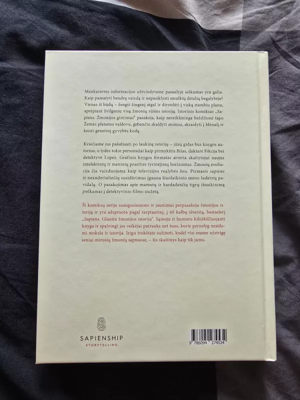 Sapiens: žmonijos gimimas. Istorinis komiksas. 1 dalis - Yuval Noah Harari, knyga 3