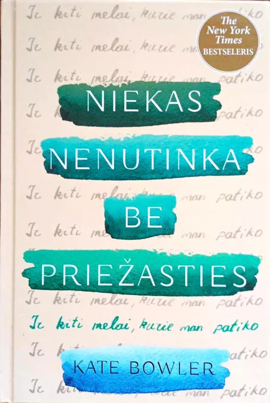 Niekas nenutinka be priežasties: ir kiti melai, kurie man patiko - Kate Bowler, knyga 2