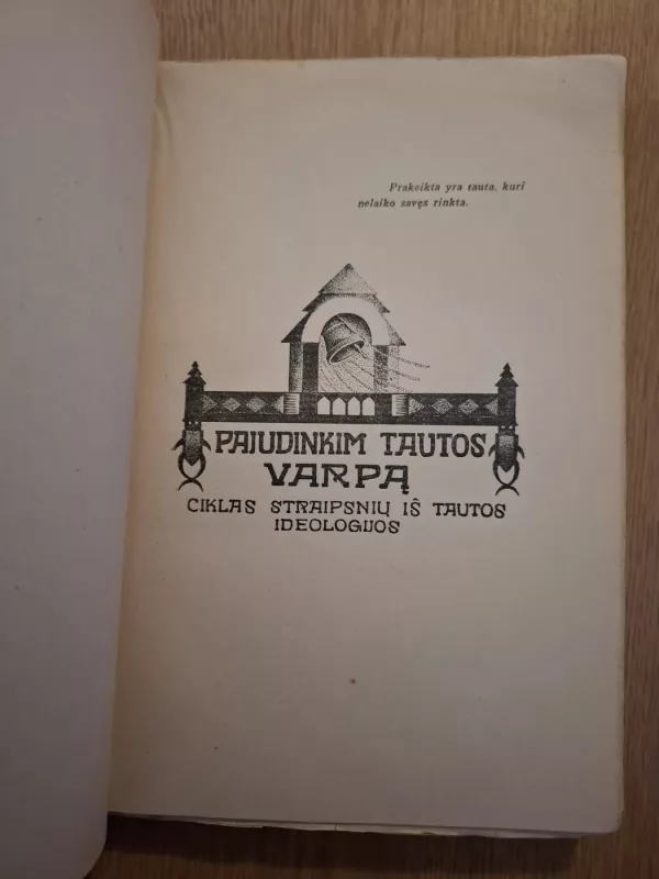 Gyvenimas ir parinktieji raštai (II tomas) - Vladas Putvinskis-Putvys, knyga 3