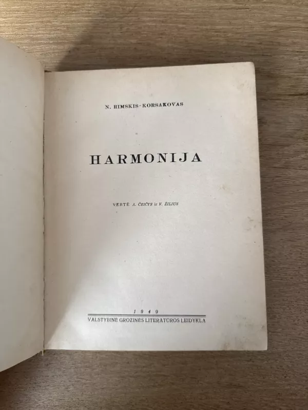 HARMONIJA - N. Rimskis-Korsakovas, knyga 3