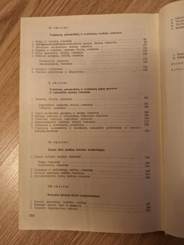 Mašinų remontas - A. Tilvikas, knyga 5