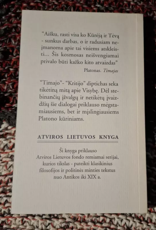 Timajas. Kritijas - Platonas, knyga 3