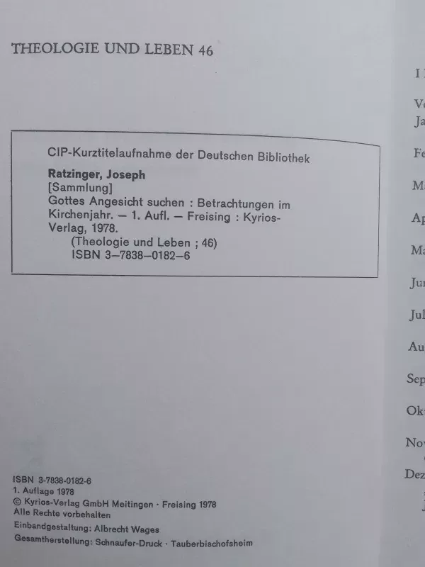 Gottes Angesicht suchen. Betrachtungen im Kirchenjahr - Benedikt XVI., Papst, Joseph Ratzinger, knyga 4