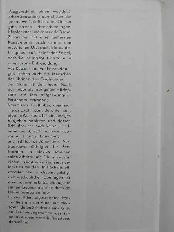 Das Rätsel der tanzenden Tische; Kriminalgeschichten - Lange, Wolfgang S., knyga 3