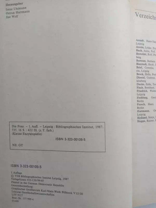 Die Frau. Kleine Enzyklopädie - Autorių Kolektyvas, knyga 5