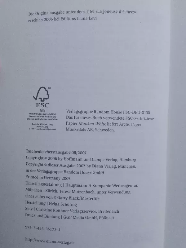 Die Schachspielerin: Roman - Bertina Henrichs, knyga 3