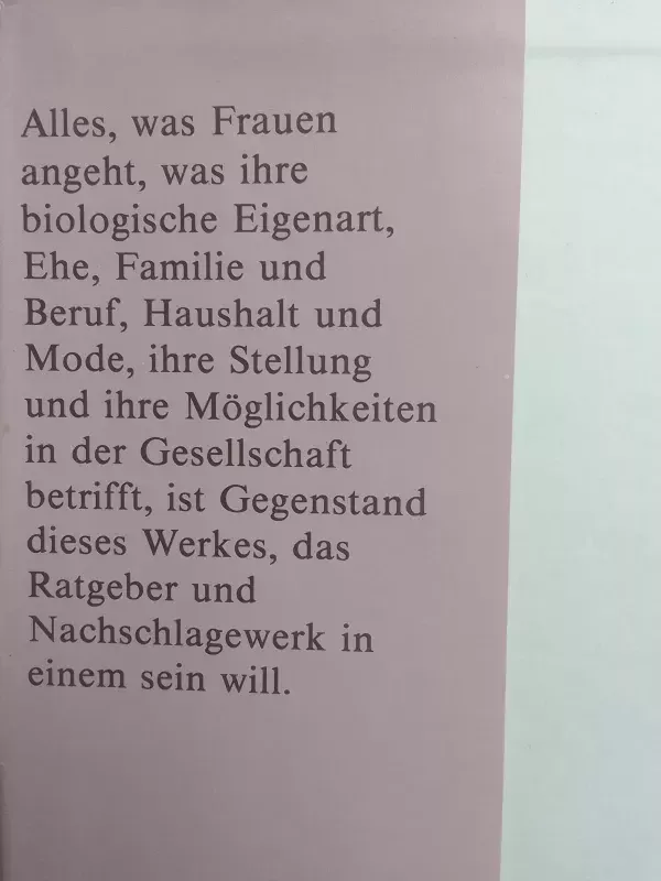 Die Frau. Kleine Enzyklopädie - Autorių Kolektyvas, knyga 3