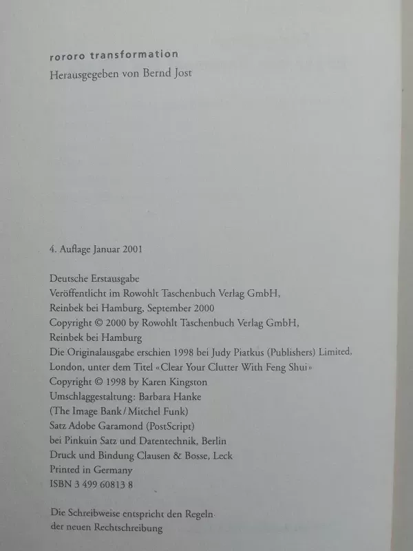 Feng Shui gegen das Gerümpel des Alltags - Bernd Jost, knyga 3