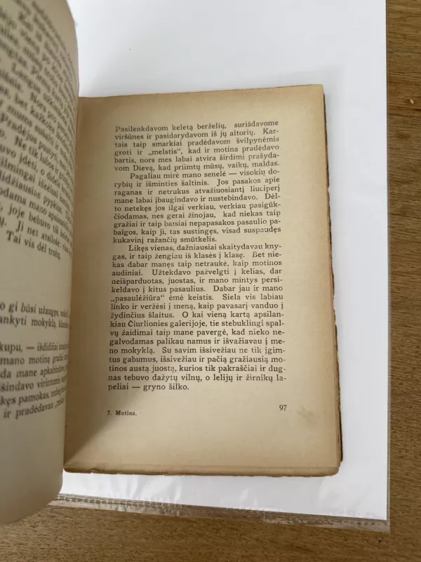 Motina(lietuvių poezija ir beletristika apie motina),1932 m - Simas Miglinas, knyga 5