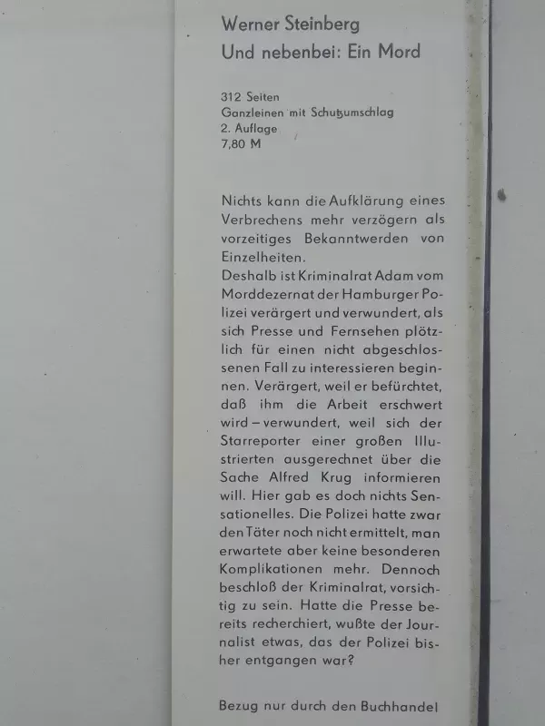 Das Rätsel der tanzenden Tische; Kriminalgeschichten - Lange, Wolfgang S., knyga 6