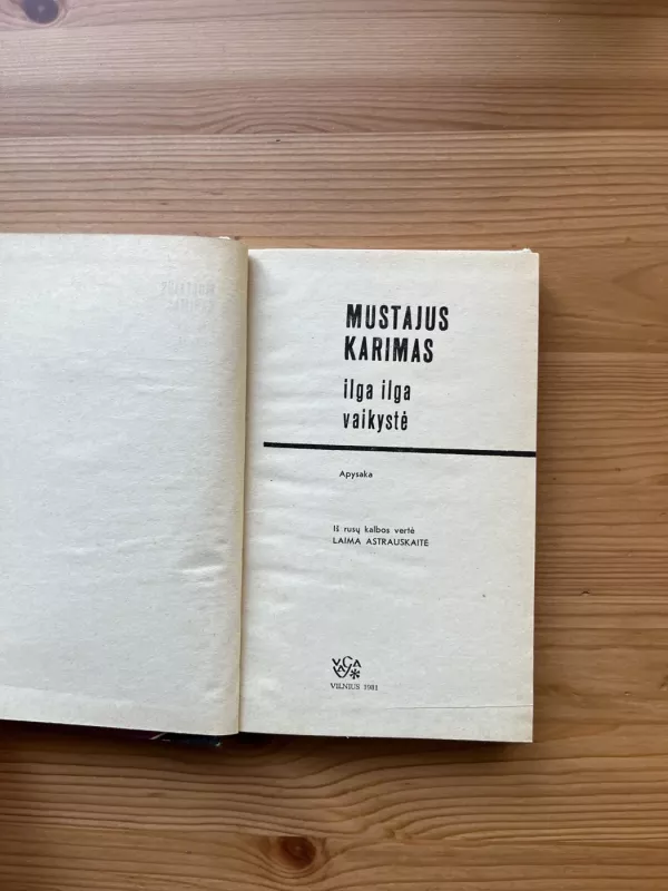 Ilga ilga vaikystė - Mustajus Karimas, knyga 3