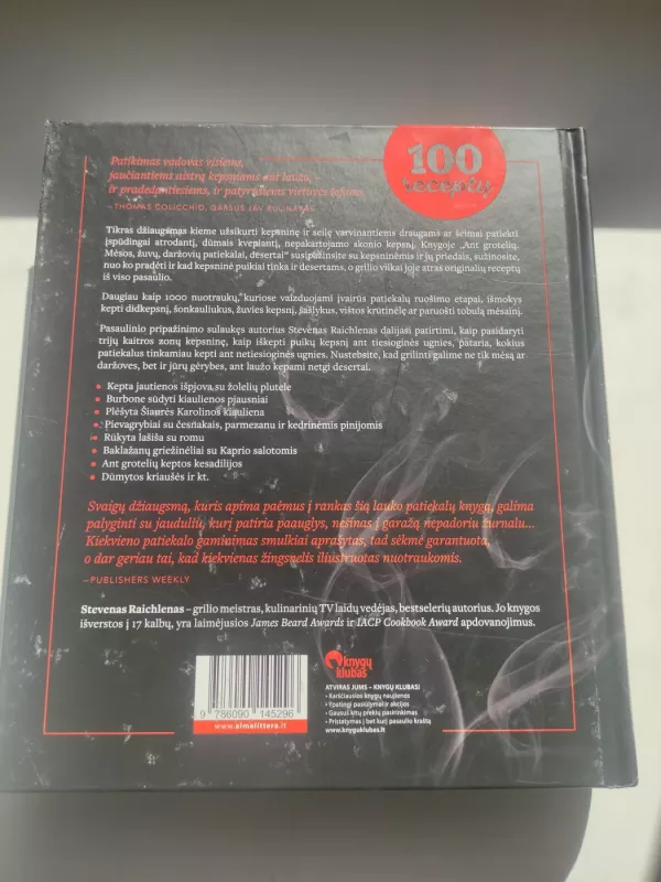 Ant grotelių: Mėsos, žuvų, daržovių patiekalai, desertai - Steven Raichlen, knyga 4