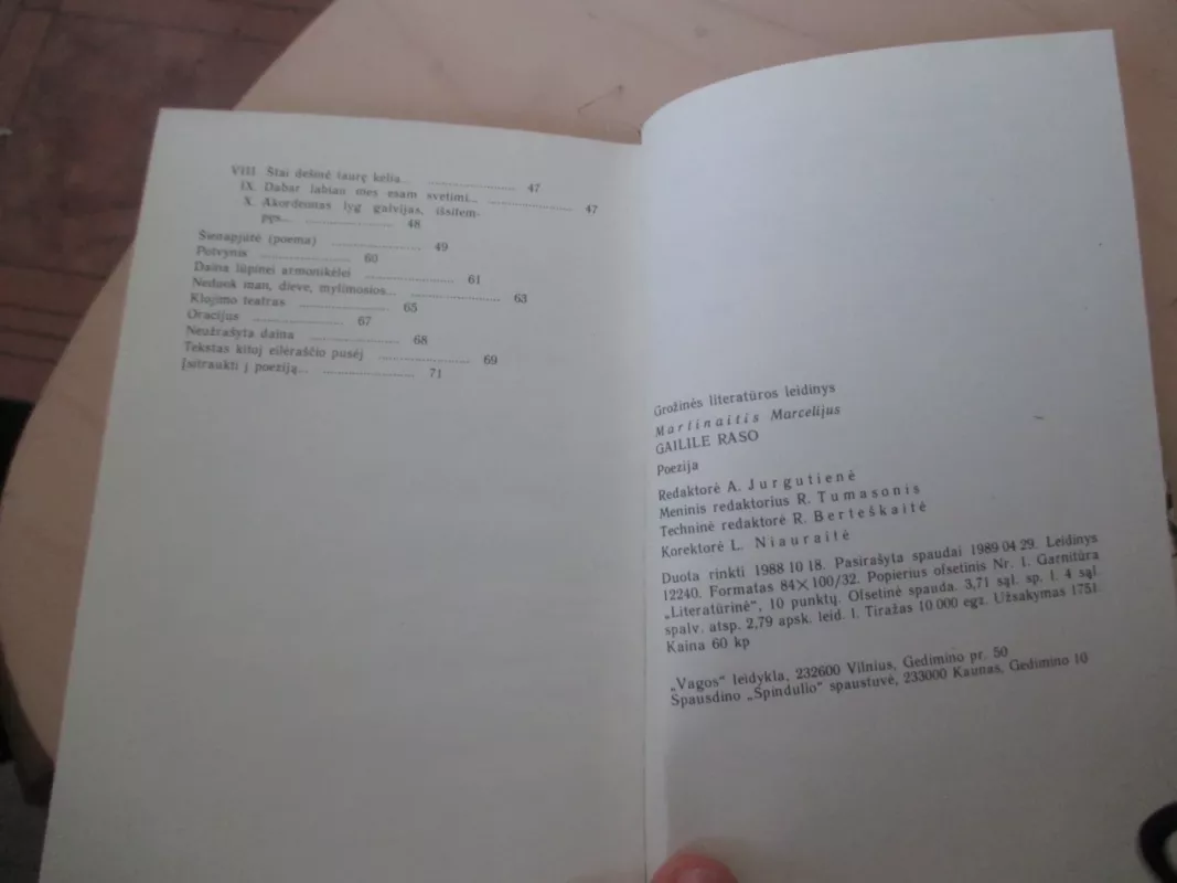 Gailile raso - Marcelijus Martinaitis, knyga 4