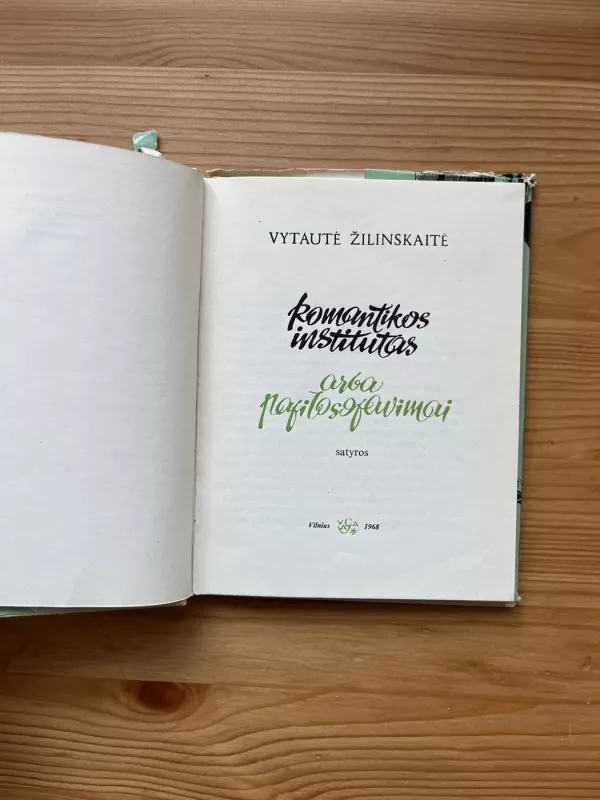 Romantikos institutas arba pafilosofavimai - Vytautė Žilinskaitė, knyga 3