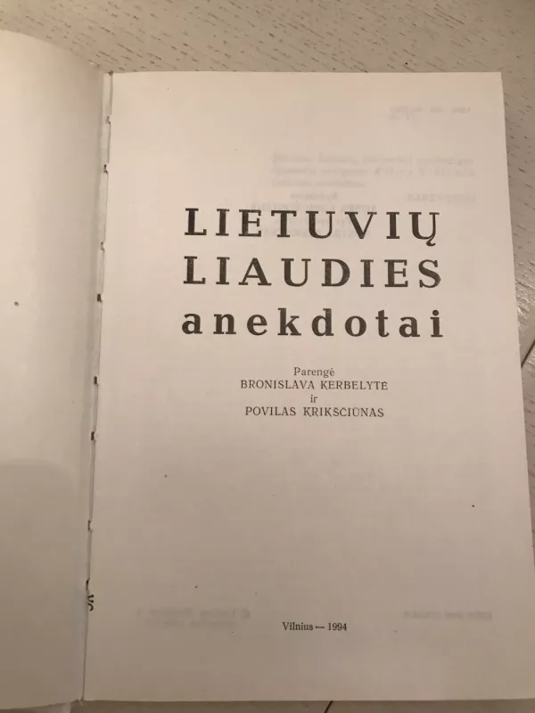 Lietuvių liaudies anekdotai - Autorių Kolektyvas, knyga 4