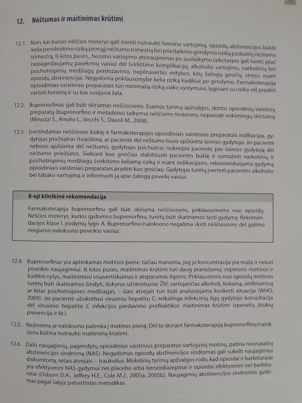 Priklausomybės nuo opioidų gydymo buprenorfinu ir buprenorfinu/naloksonu metodika - Autorių Kolektyvas, knyga 5