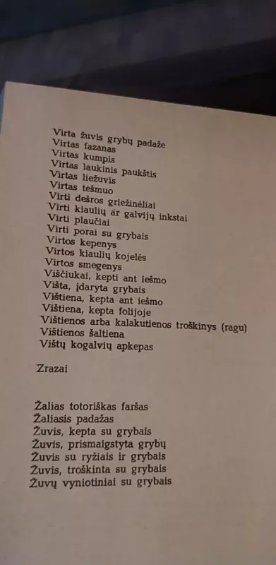 Mėsos ir grybų valgiai - O. Relvė, S.  Maso, knyga 5