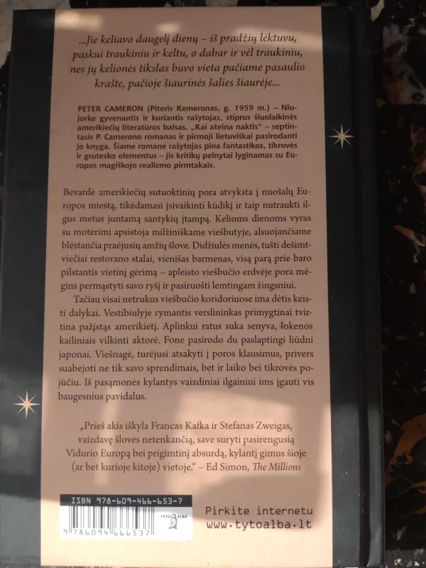 Kai ateina naktis - Peter Cameron, knyga 3