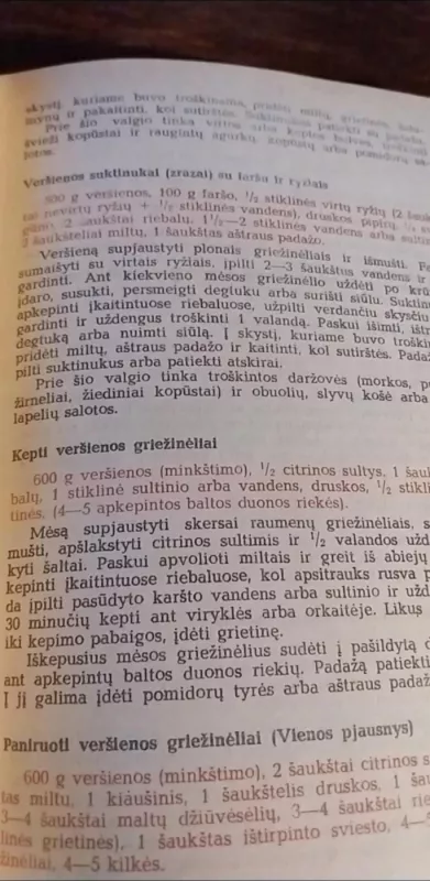 Mėsos ir grybų valgiai - O. Relvė, S.  Maso, knyga 3