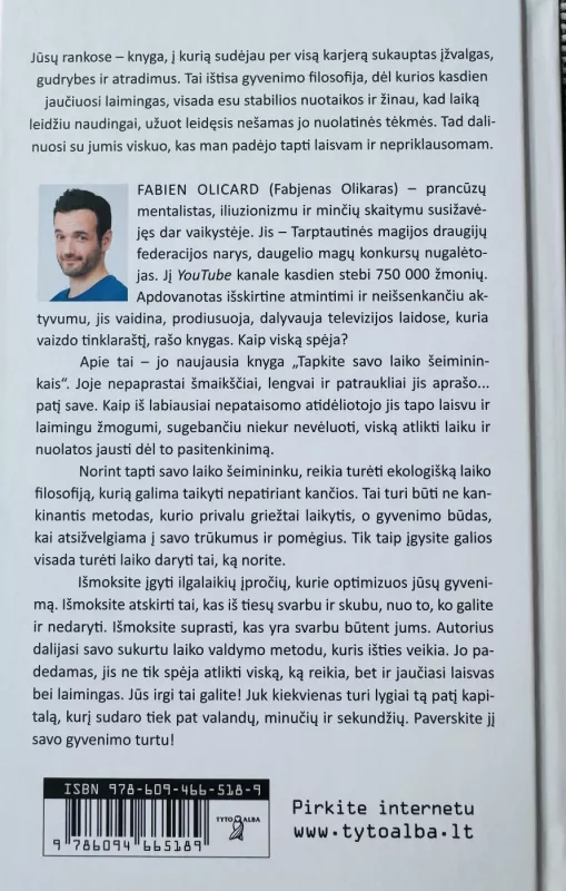 Tapkite savo laiko šeimininkais - Fabien Olicard, knyga 3