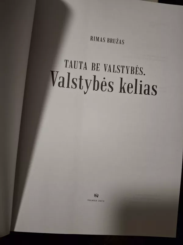 Tauta be valstybės. Valstybės kelias - Rimas Bružas, knyga 3