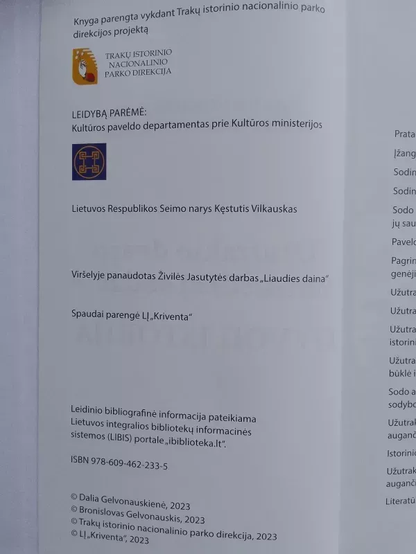 Užutrakio dvaro vaismedžių sodas - gyvoji istorija - Gelvonauskienė Dalia, Gelvonauskis Bronislovas, knyga 4