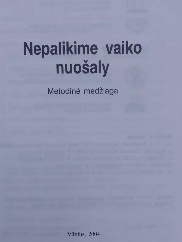 Nepalikime vaiko nuošaly - Autorių Kolektyvas, knyga 4