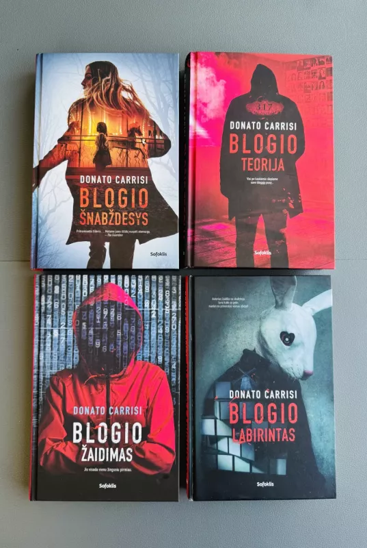 Blogio šnabždesys + Blogio teorija + Blogio labirintas + Blogio žaidimas - Donato Carrisi, knyga 2