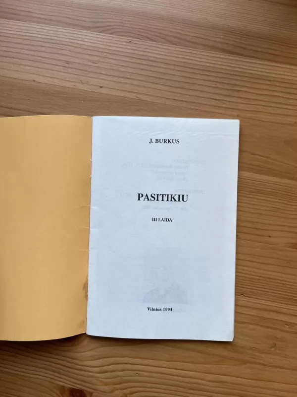 Pasitikiu - Jonas Burkus, knyga 3