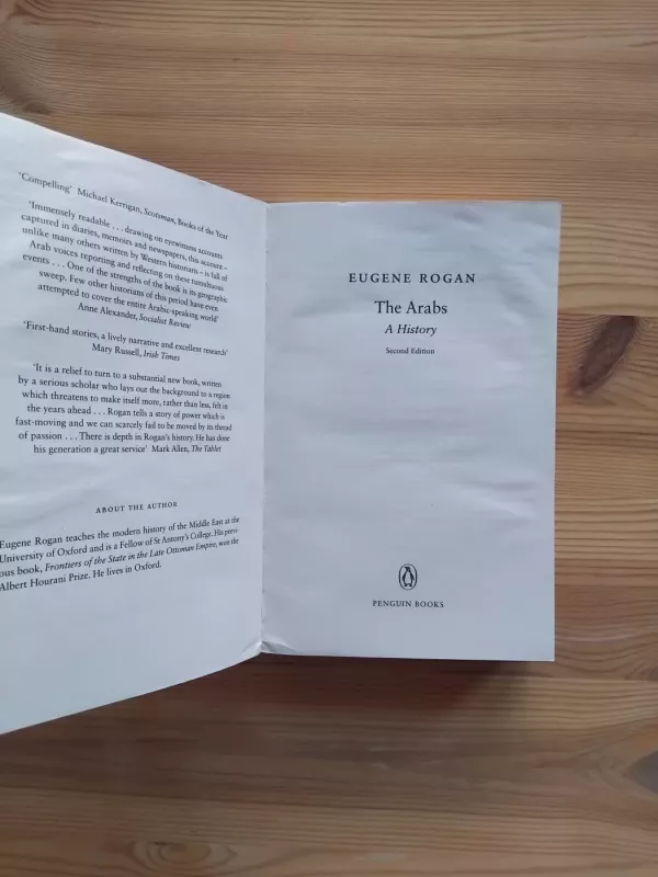 The Arabs: A History - Eugene Rogan, knyga 3