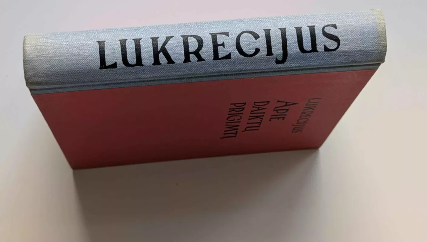 Apie daiktų prigimtį - Lukreciju s, knyga 3