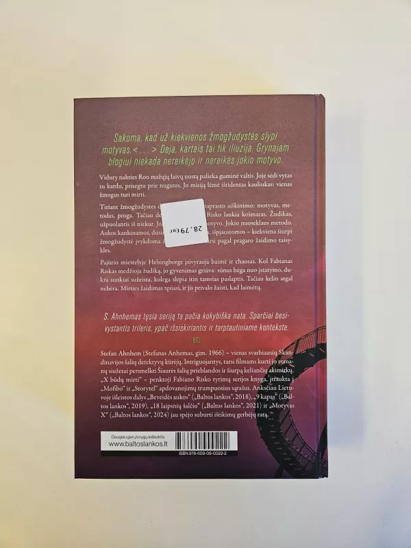 X būdų mirti - Stefan Ahnhem, knyga 3