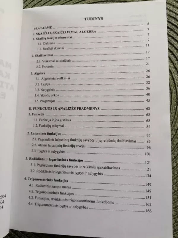 Mokyklinės matematikos teminio kartojimo užduotys, atitinkančios brandos egzamino programą - Vaidotas Mockus,  Petrė Grebeničenkaitė, Vincas Tamašauskas,  Irena Baranauskienė, knyga 6