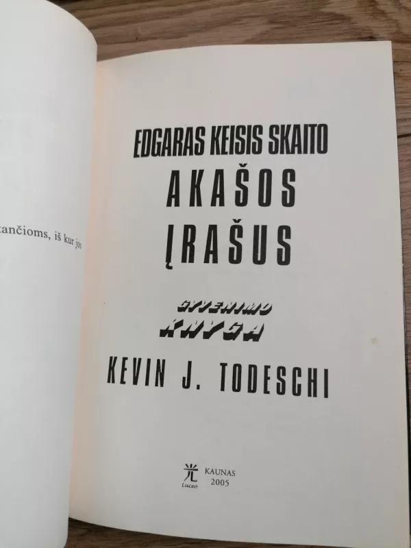 Akasos įrašas gyvenimo knyga - Kevin J. Todeschi, knyga 3
