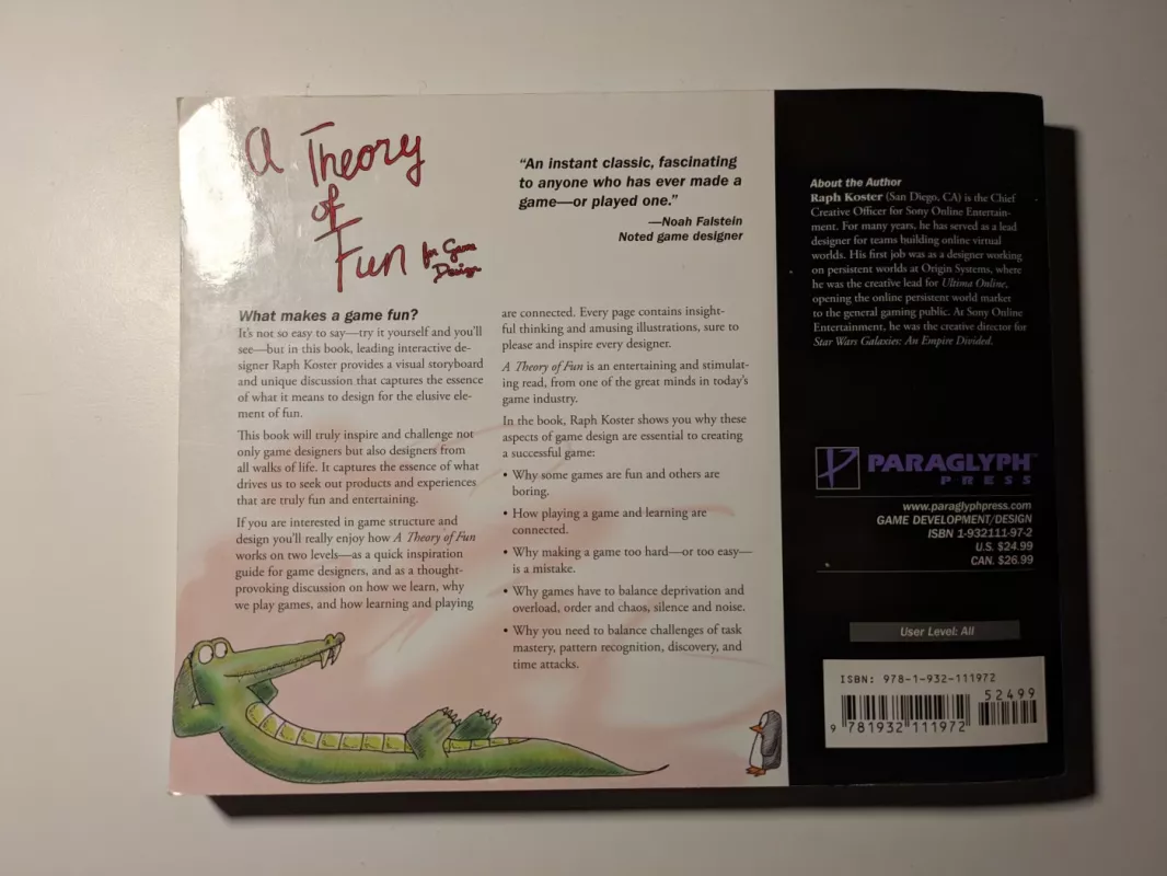 A Theory of Fun for Game Design - Raph Koster, knyga 3