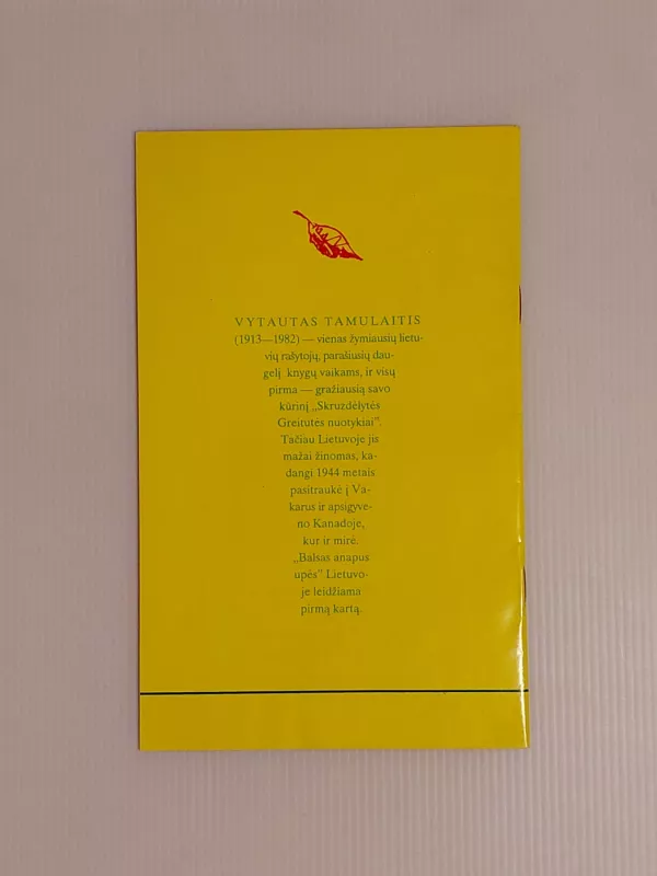 Balsas anapus upės. Pasaka - Vytautas Tamulaitis, knyga 3