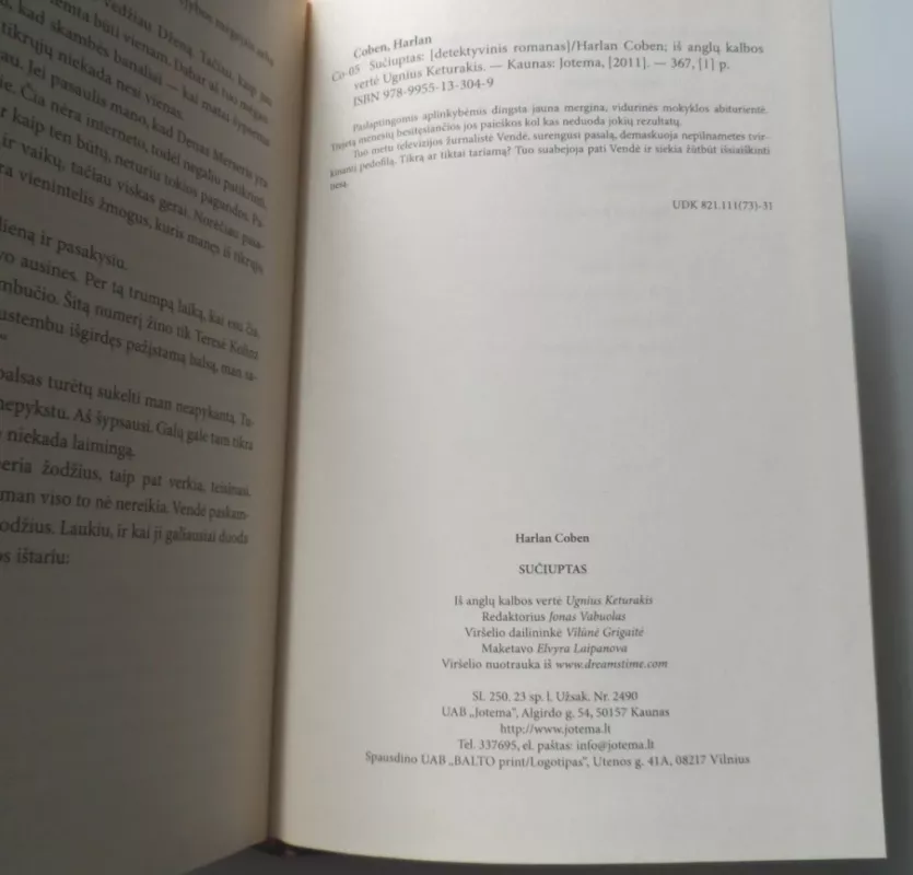 Sučiuptas - Harlan Coben, knyga 4