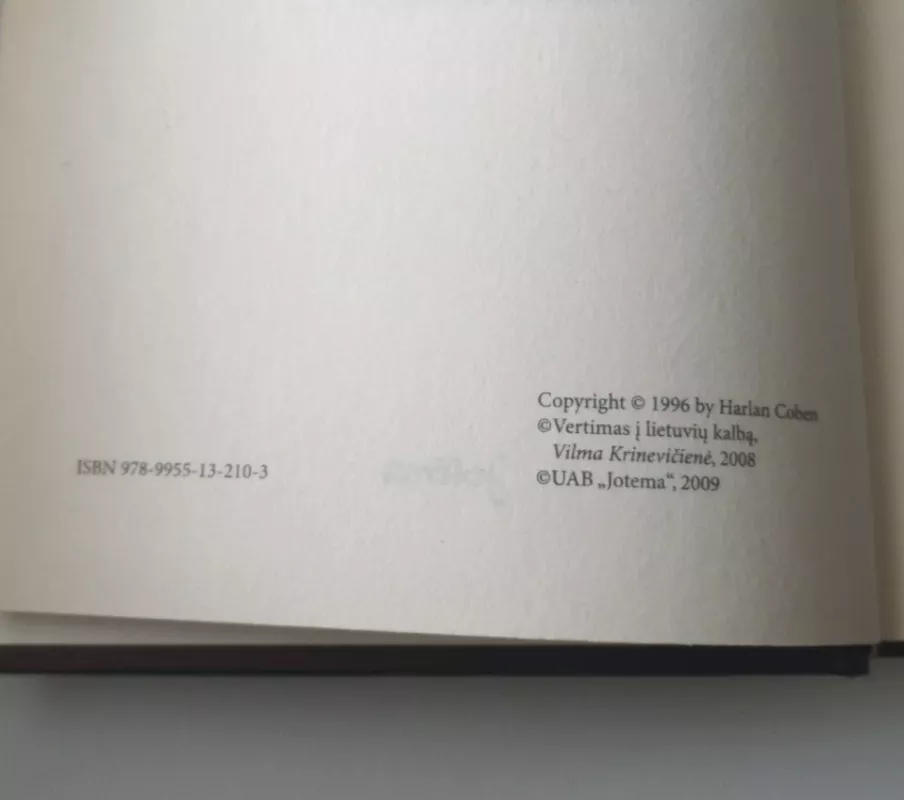 Netikėtas smūgis - Harlan Coben, knyga 5