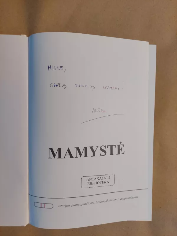 Mamystė - Aušra Paukštytė, knyga 3