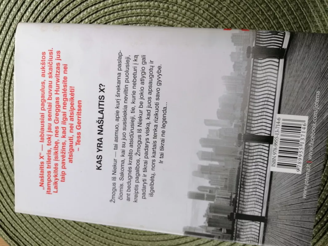 Našlaitis X. Žmogus, kurio nėra - Gregg Hurwitz, knyga 5