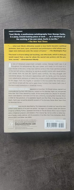 Last words - George Carlin, knyga 3