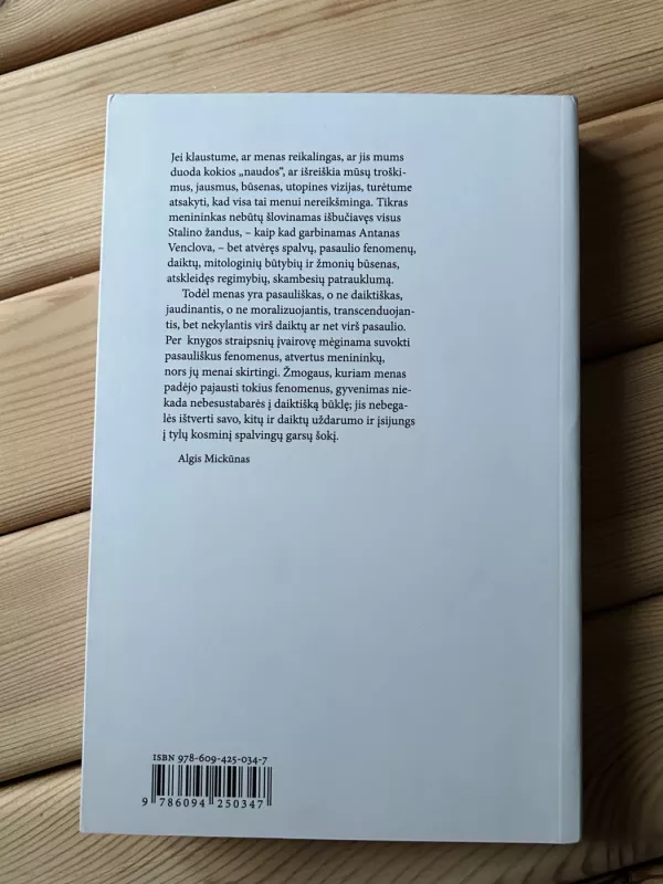 Estetika: menas ir pasaulio patirtis - Algis Mickūnas, knyga 3