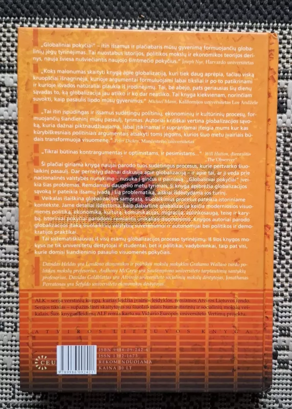 Globaliniai pokyčiai: politika, ekonomika ir kultūra - David Held, knyga 3