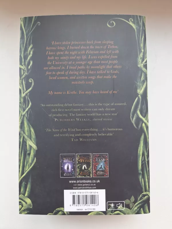 The Name of the Wind - Patrick Rothfuss, knyga 3