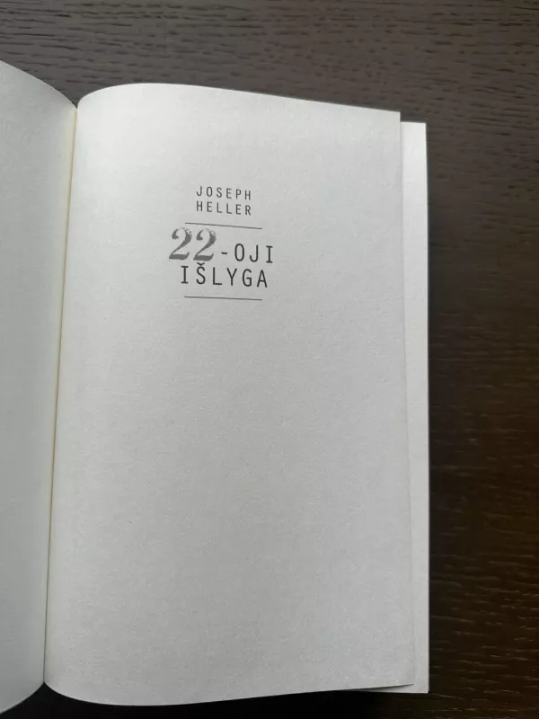 22-oji išlyga - Joseph Heller, knyga 4